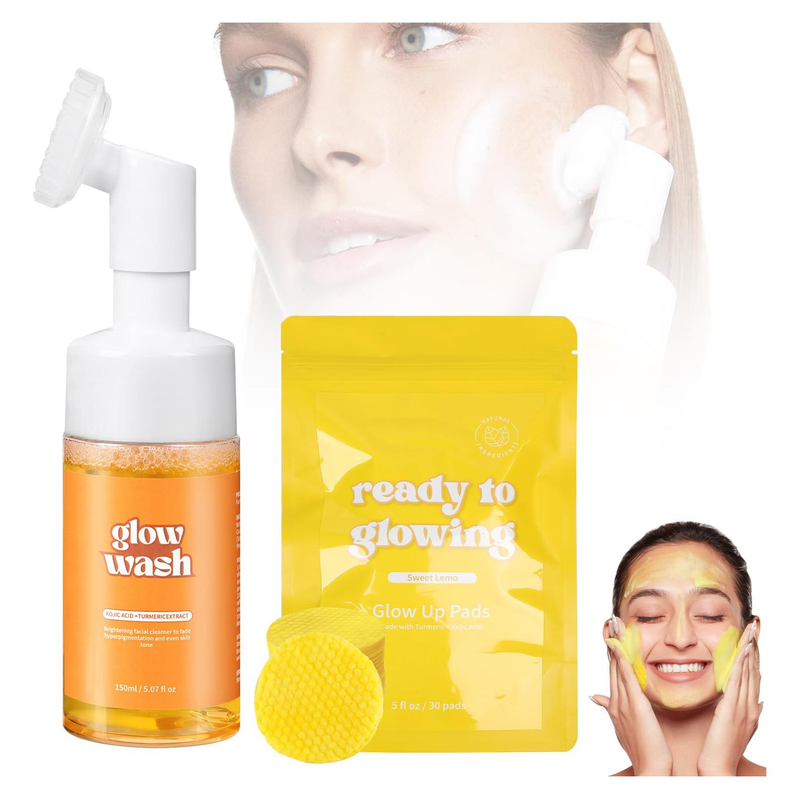 Limpiador Facial de Cúrcuma Tbexem + Almohadillas Naturales 1 Set