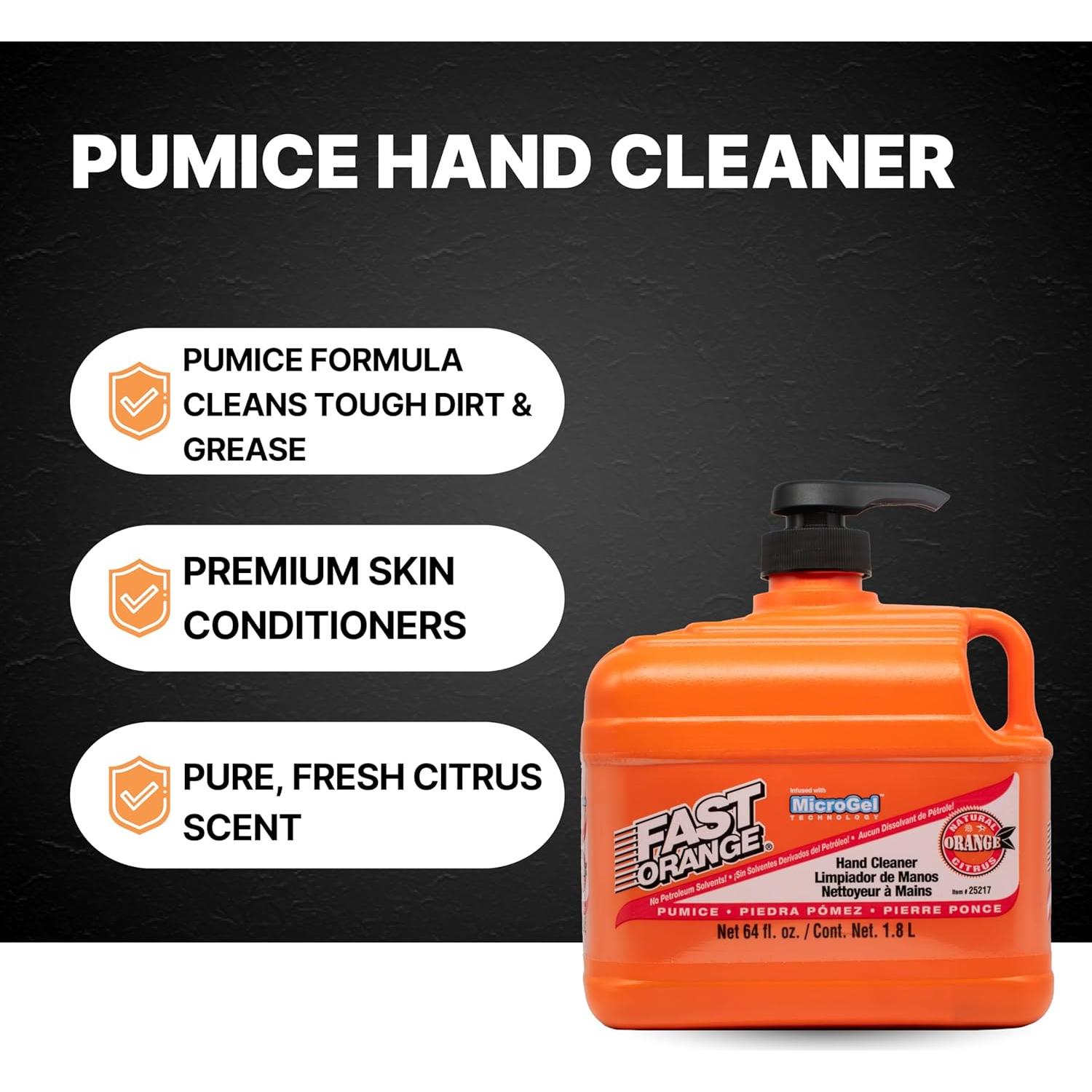 Limpiador de Manos Fast Orange Permatex 25217 1.89L Sin Agua
