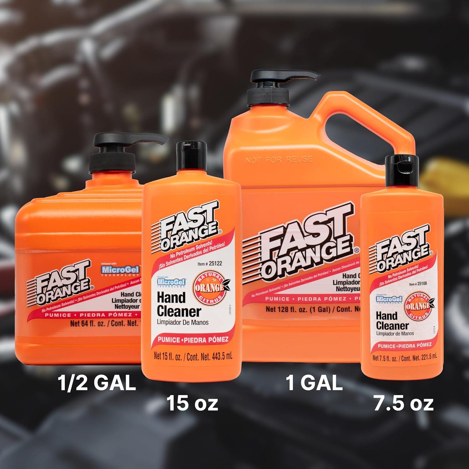 Limpiador de Manos Fast Orange Permatex 25217 1.89L Sin Agua