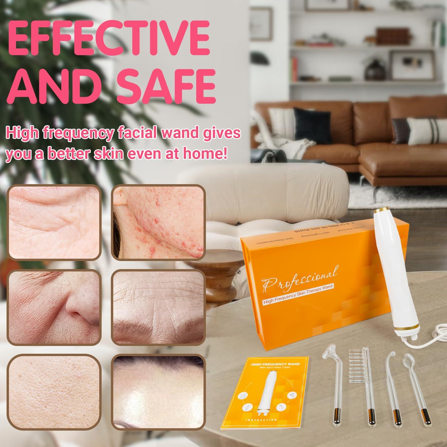 Máquina Facial de Alta Frecuencia TUMAKOU Naranja 4 Tubos