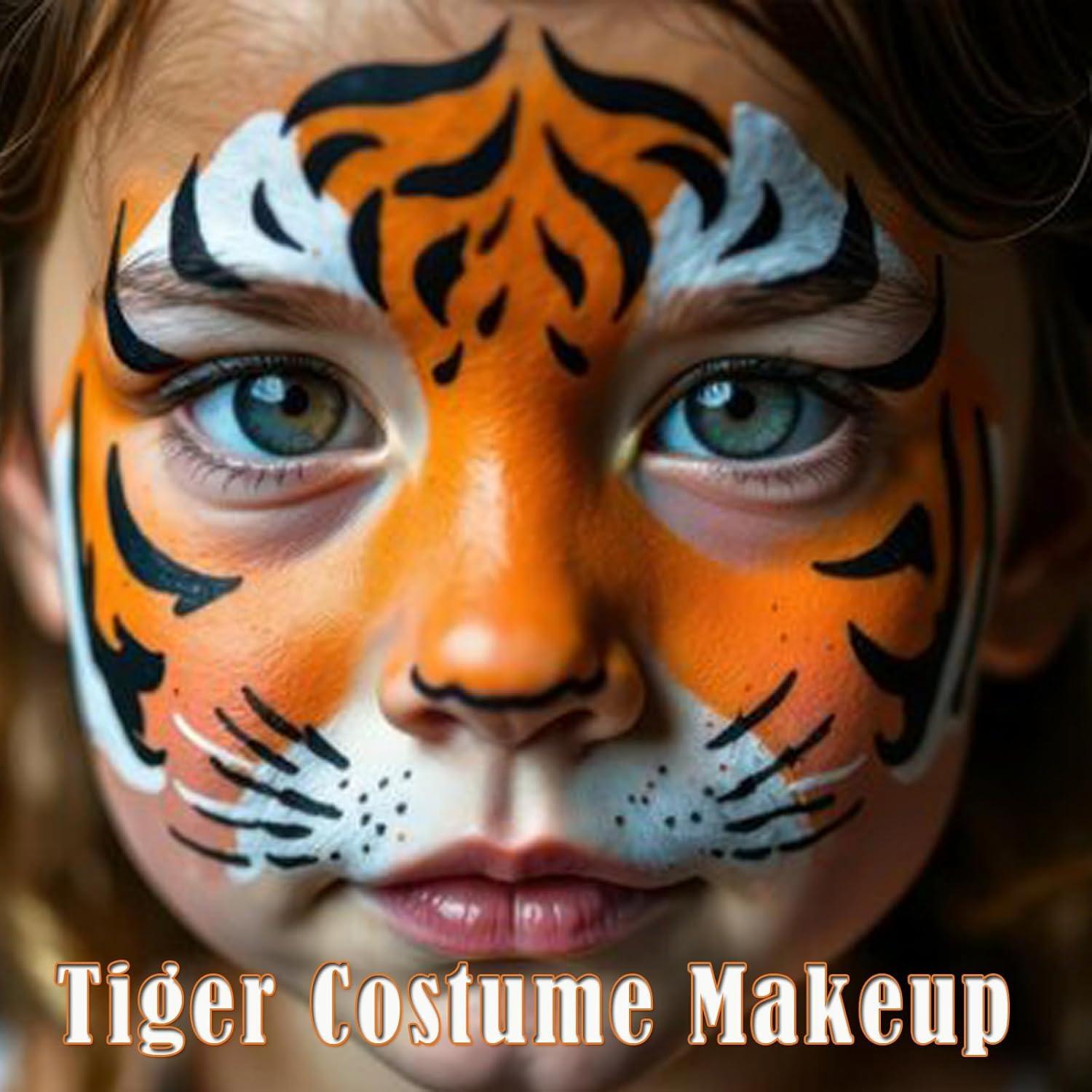 Kit de Pintura Facial y Corporal Paminify 60 ml Naranja y Negro