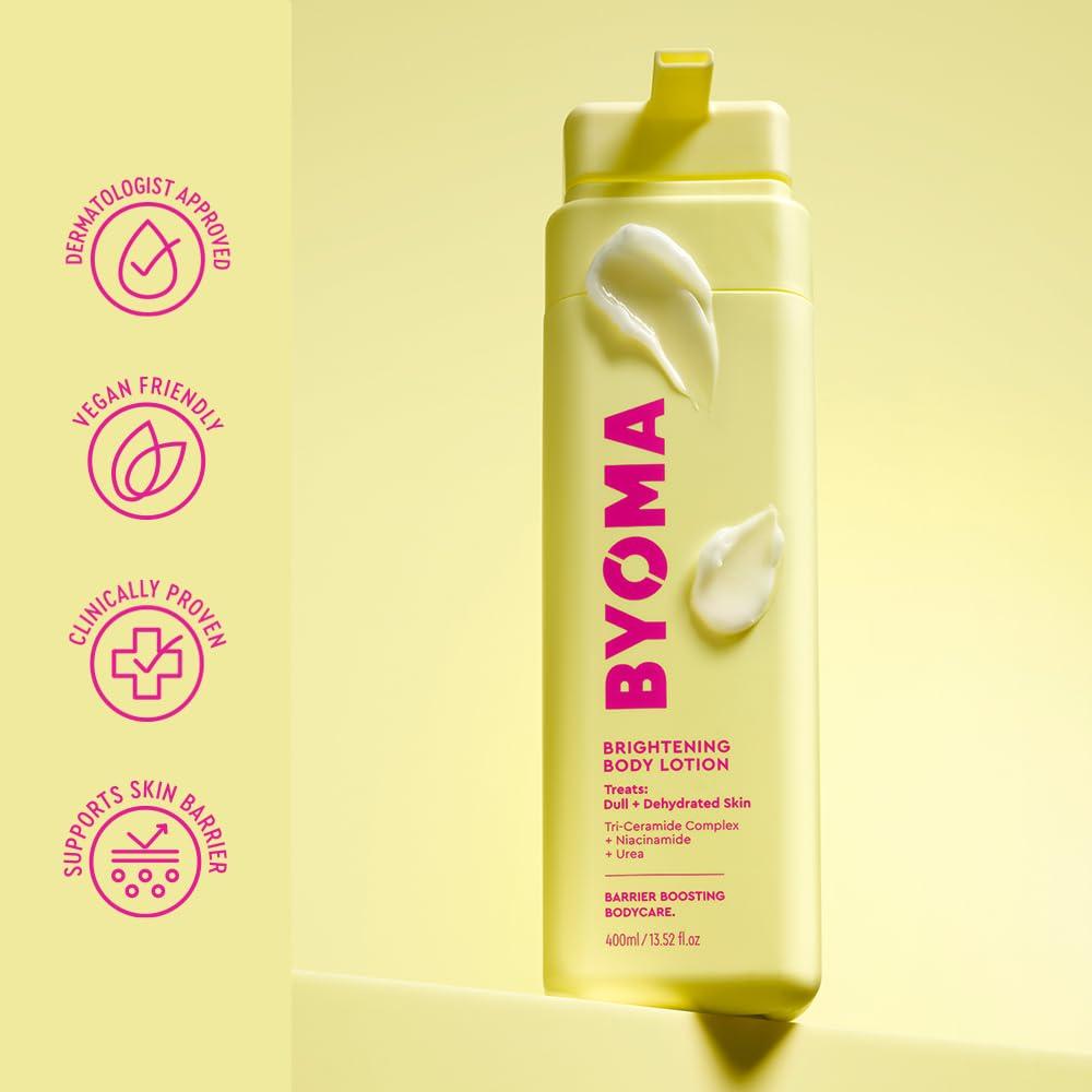 BYOMA Loción Corporal Iluminadora 400 ml - Hidratante con Niacinamida