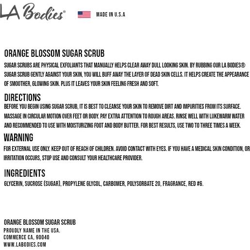 Exfoliante Corporal LA Bodies Azúcar Flor de Naranjo 592 mL