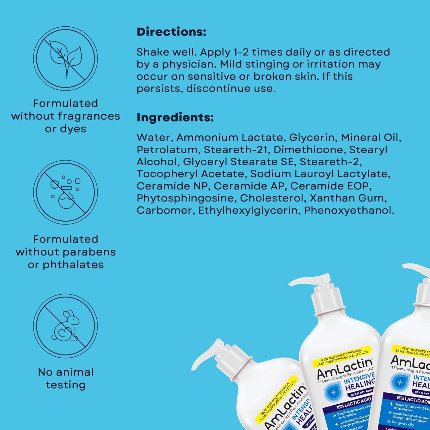 Loción Corporal Intensiva AmLactin 414 ml - Piel Seca