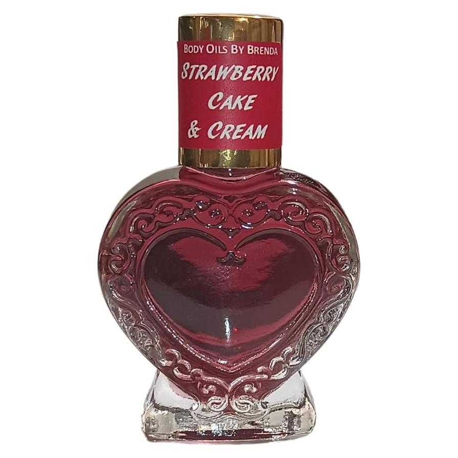 Aceite Corporal Aroma Pastel de Fresa y Crema 473 ml - Sin Alcohol