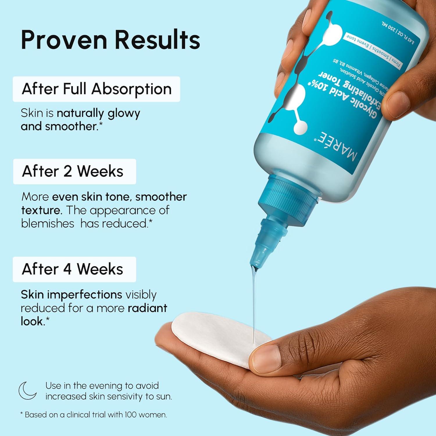 Tónico Exfoliante Facial MAREE 10% Ácido Glicólico 250ml