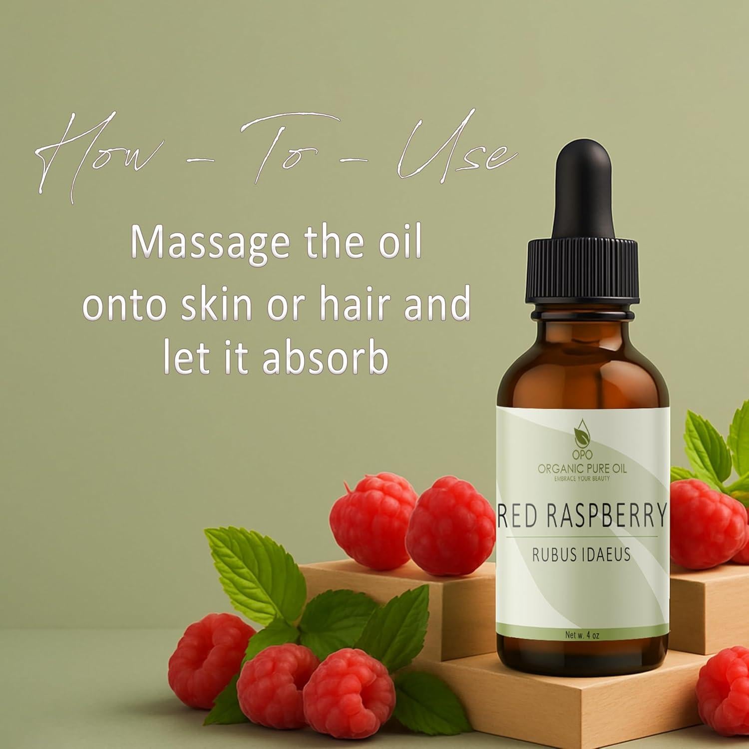 Aceite de Semilla de Frambuesa Roja Organic Pure Oil 118 ml