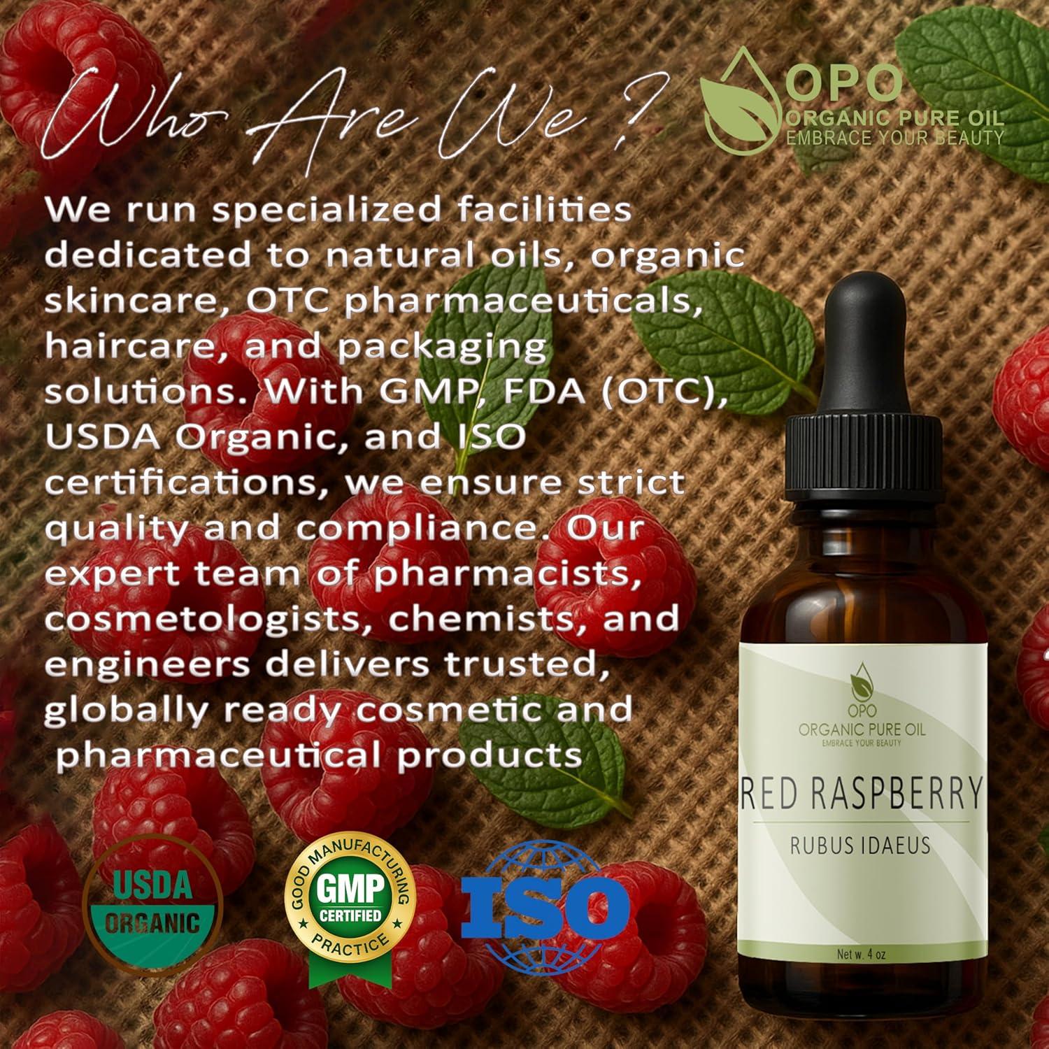 Aceite de Semilla de Frambuesa Roja Organic Pure Oil 118 ml