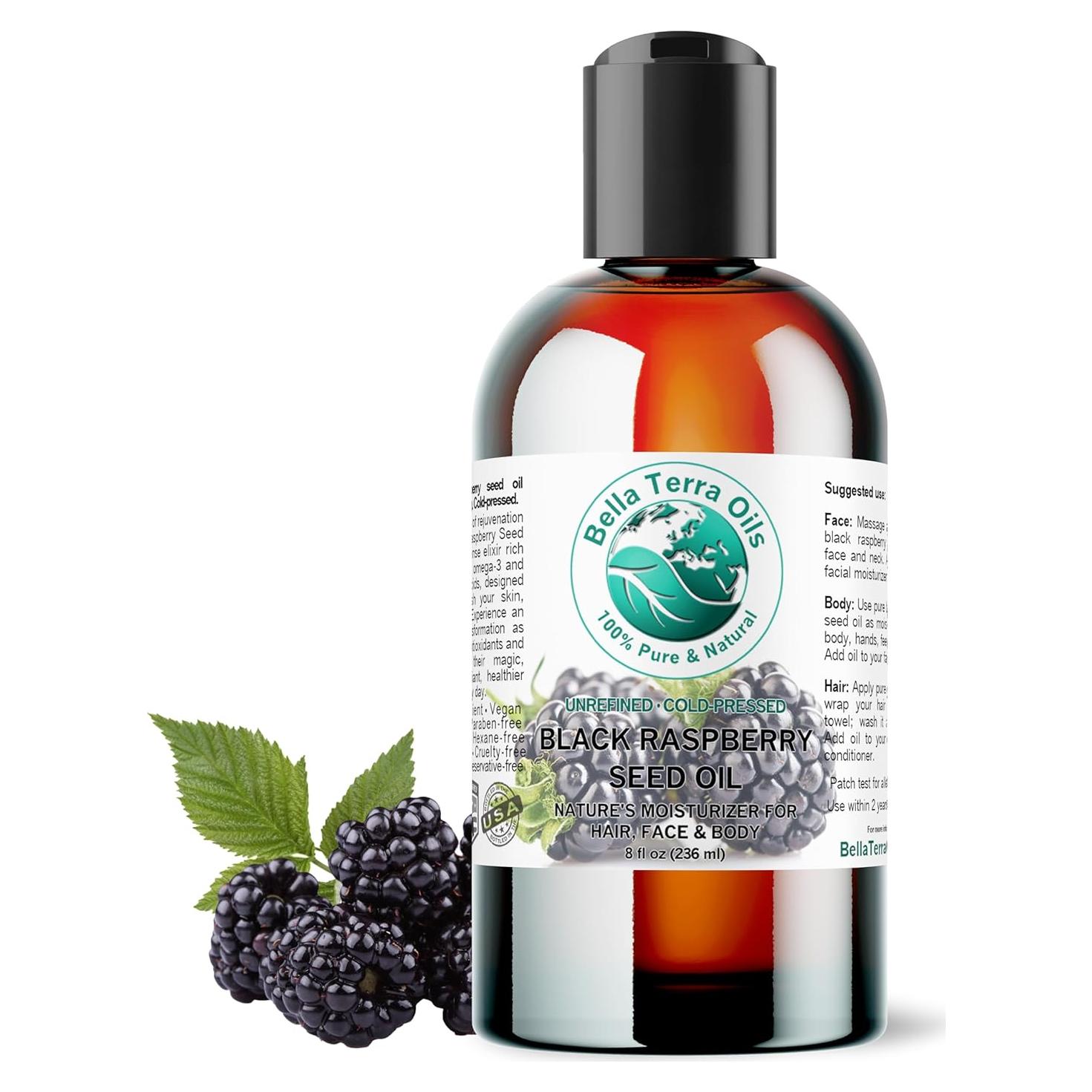 Aceite de Semilla de Frambuesa Negra Bella Terra 236 ml - Natural