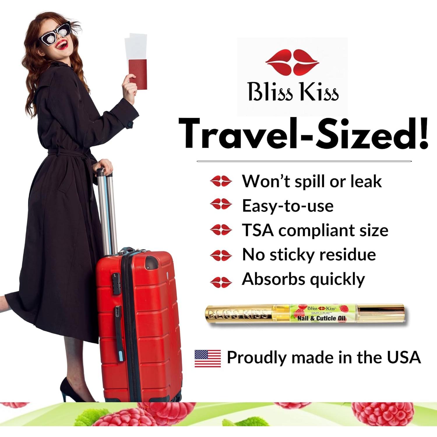 Bolígrafo de Aceite para Uñas Bliss Kiss Frambuesa 12.7cm