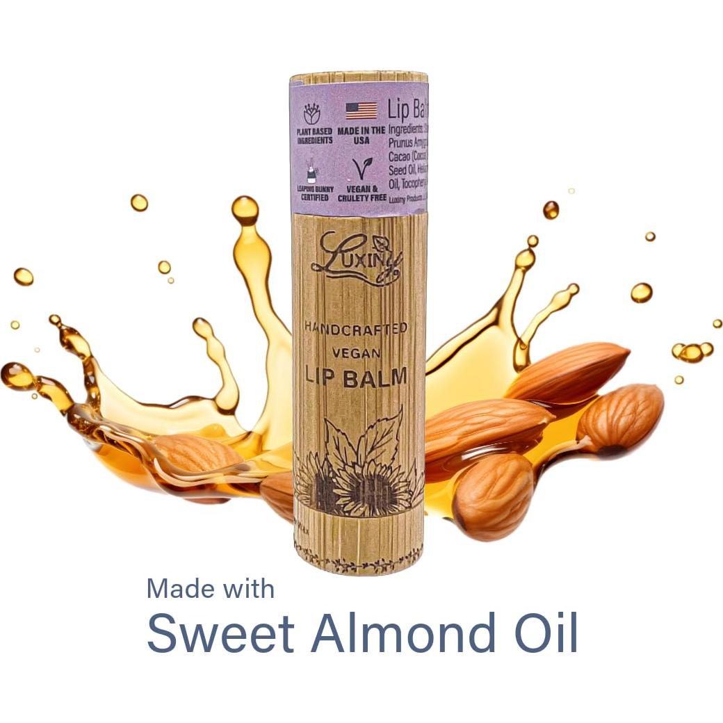 Bálsamo Labial Luxiny Vegano en Tubo de Bambú 1 Cuenta Frambuesa Negra Vainilla