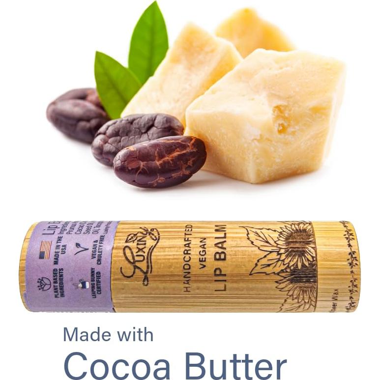 Bálsamo Labial Luxiny Vegano en Tubo de Bambú 1 Cuenta Frambuesa Negra Vainilla