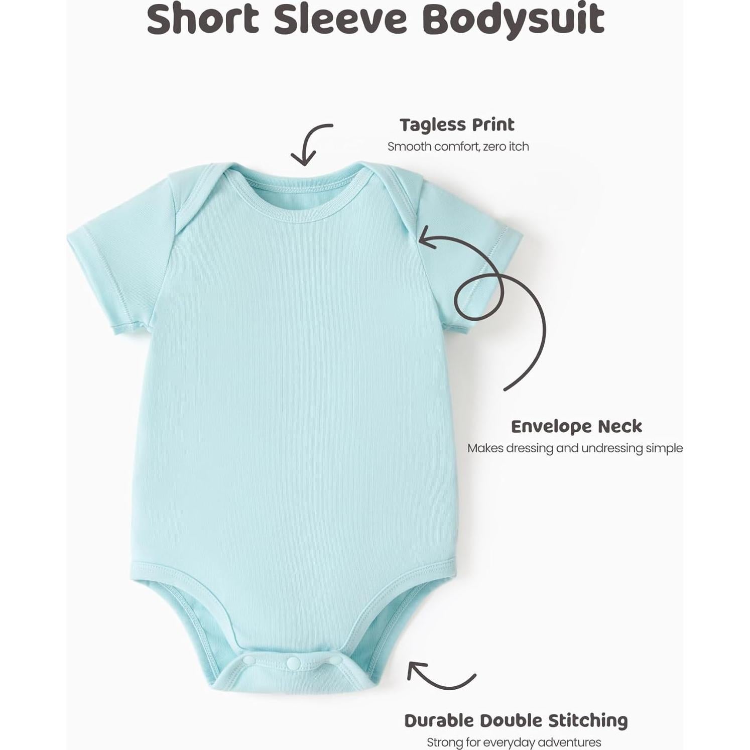 Trajes de Cuerpo para Bebés PATPAT - Paquete de 3 Unisex 6-9 Meses