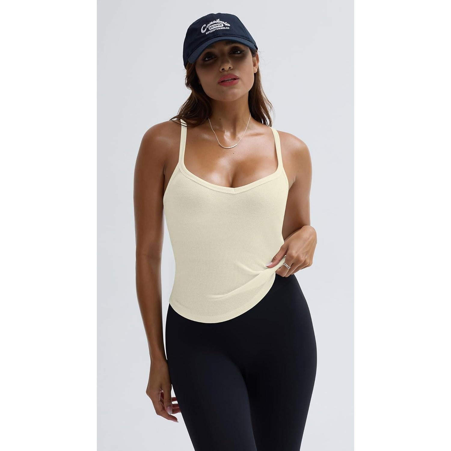 Camiseta Sin Mangas para Mujeres SVALIY XX-Large Albaricoque