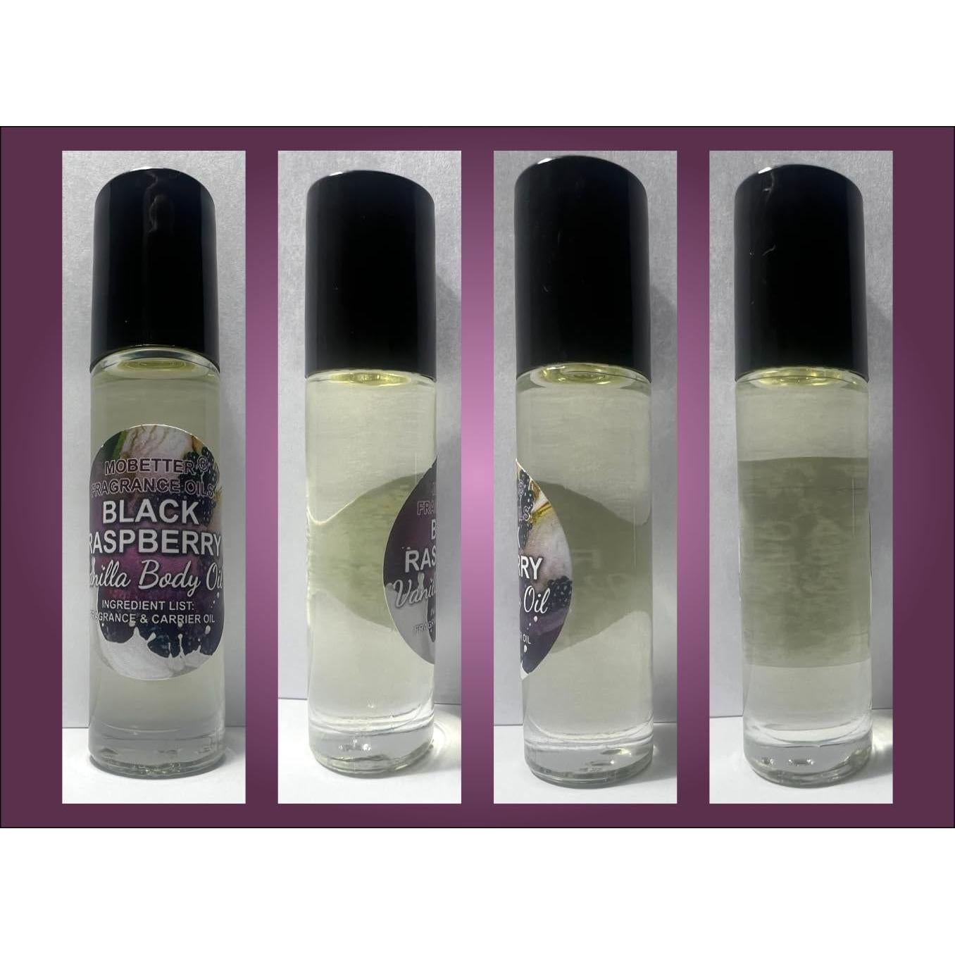 Aceite Corporal de Fragancia MoBetter Frambuesa Negra Vainilla