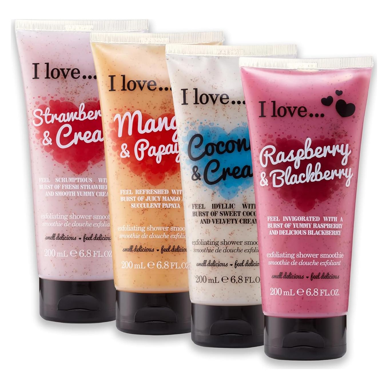 Exfoliante Corporal I LOVE - 4 Pack Gel de Ducha 192.8g
