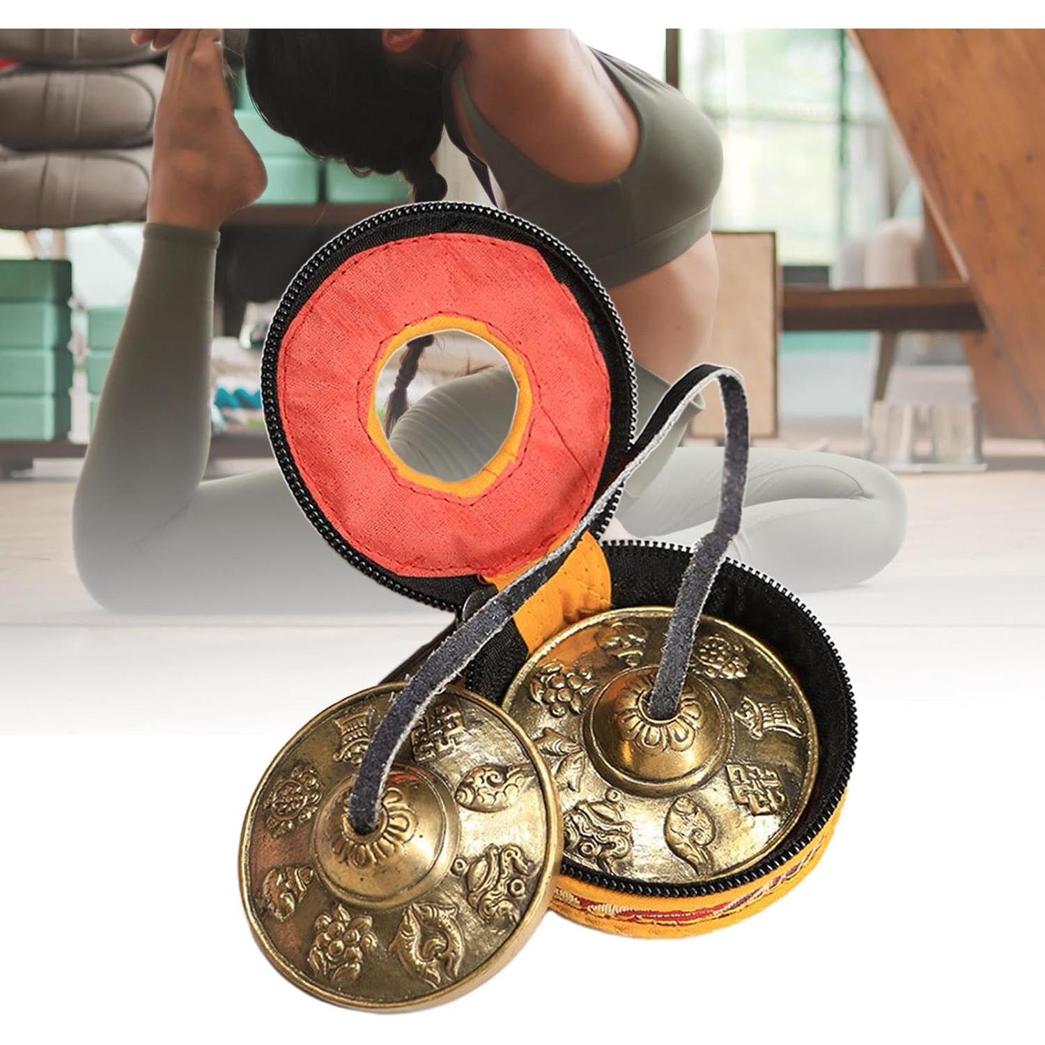 Cymbales Tingsha Tibetanos Estilo B 6.5cm para Meditación