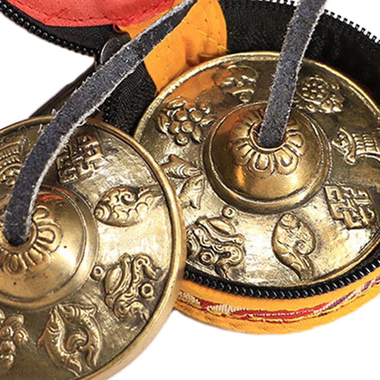 Cymbales Tingsha Tibetanos Estilo B 6.5cm para Meditación