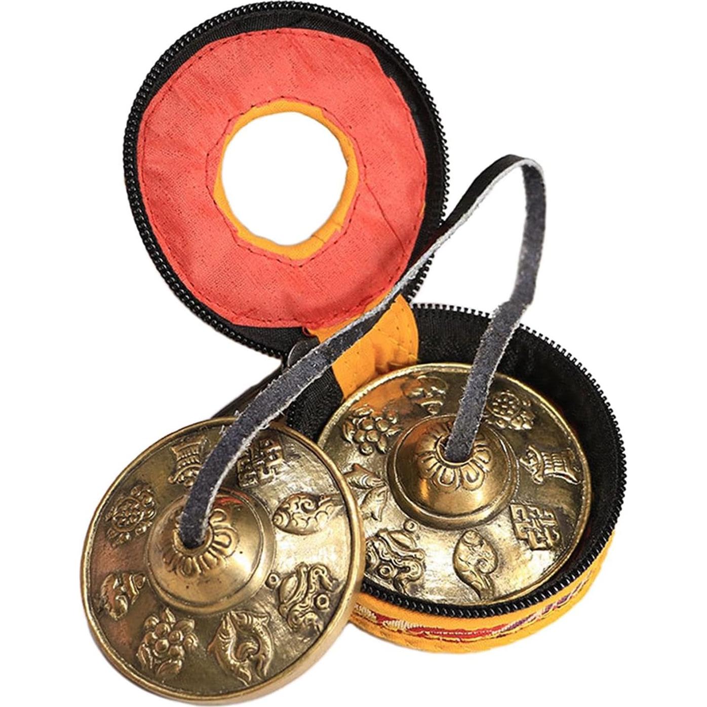 Cymbales Tingsha Tibetanos Estilo B 6.5cm para Meditación