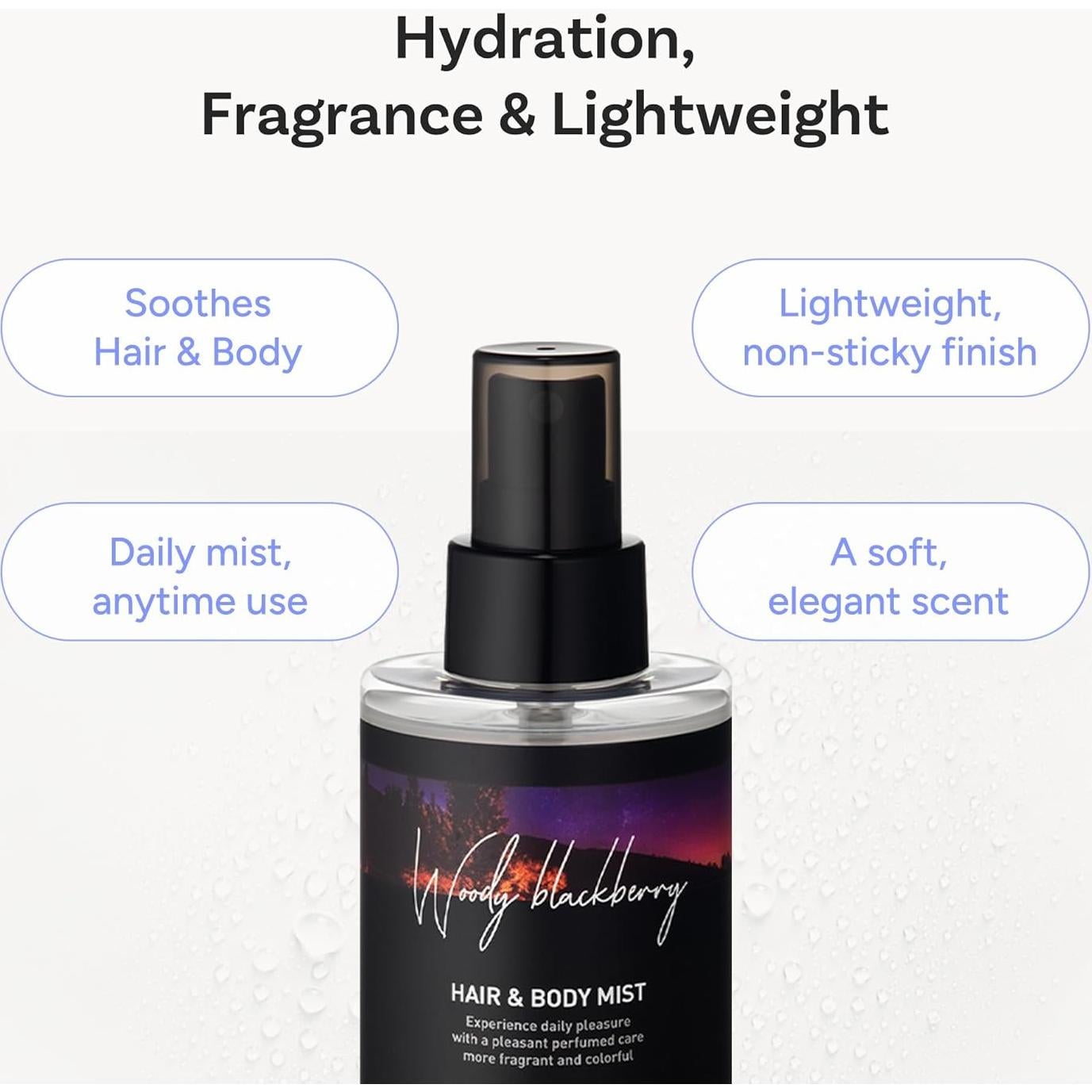 Mist Hidratante para Cabello y Cuerpo - Coreano 125ml - Berry Maderoso