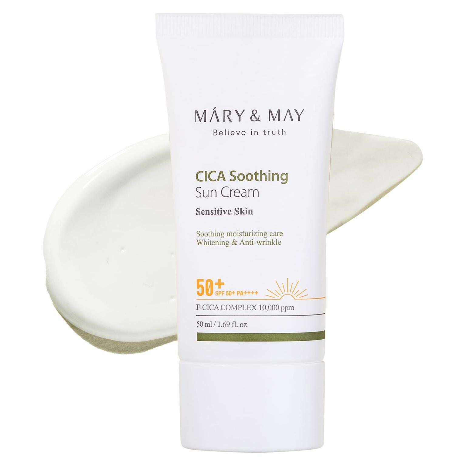 Crema Solar Calmante CICA Mary&May SPF50+ 50ml Hidratante