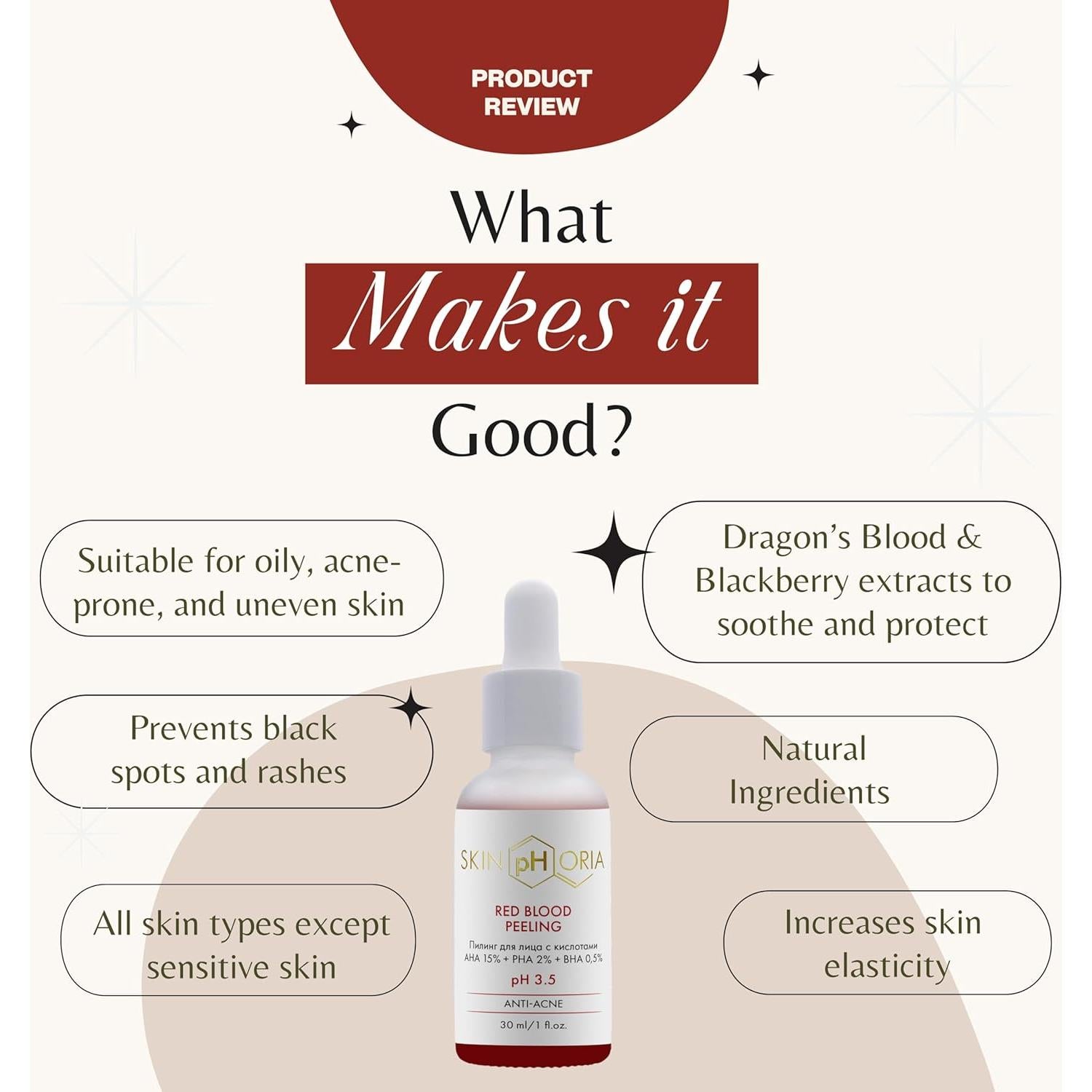 Peeling Facial SkinpHoria 30ml - AHA, PHA, BHA, Niacinamida