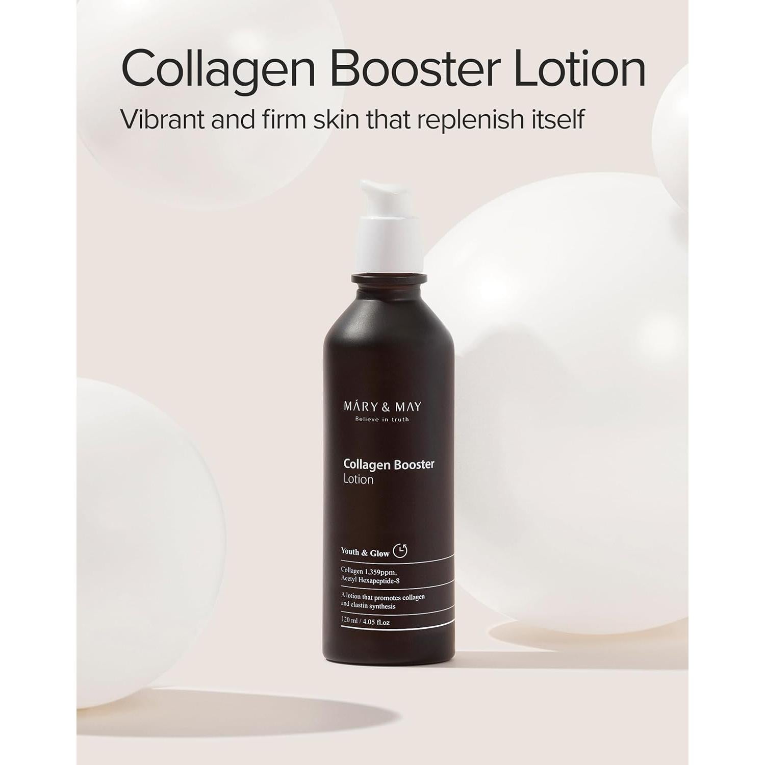 Loción Aumentadora de Colágeno Mary&May - 120 ml - Antienvejecimiento