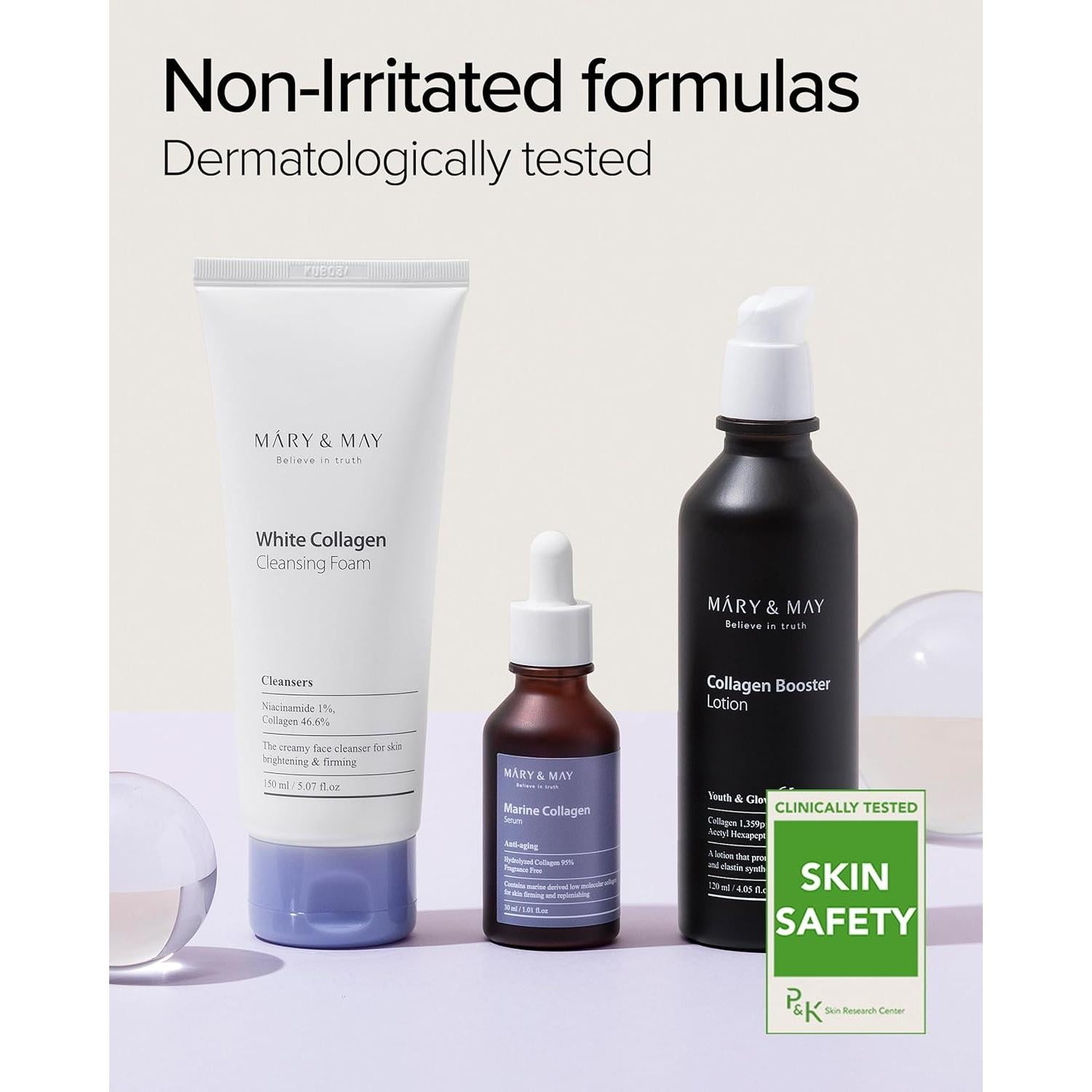 Loción Aumentadora de Colágeno Mary&May - 120 ml - Antienvejecimiento