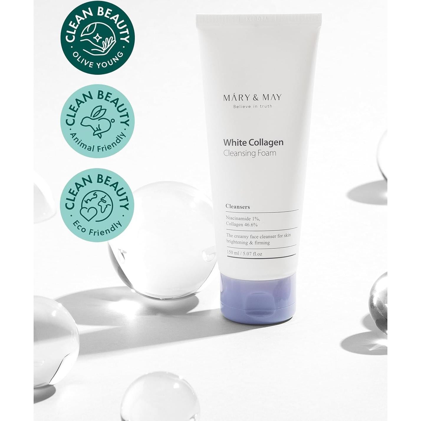 Espuma Limpiadora Mary&May Colágeno y Niacinamida 150ml