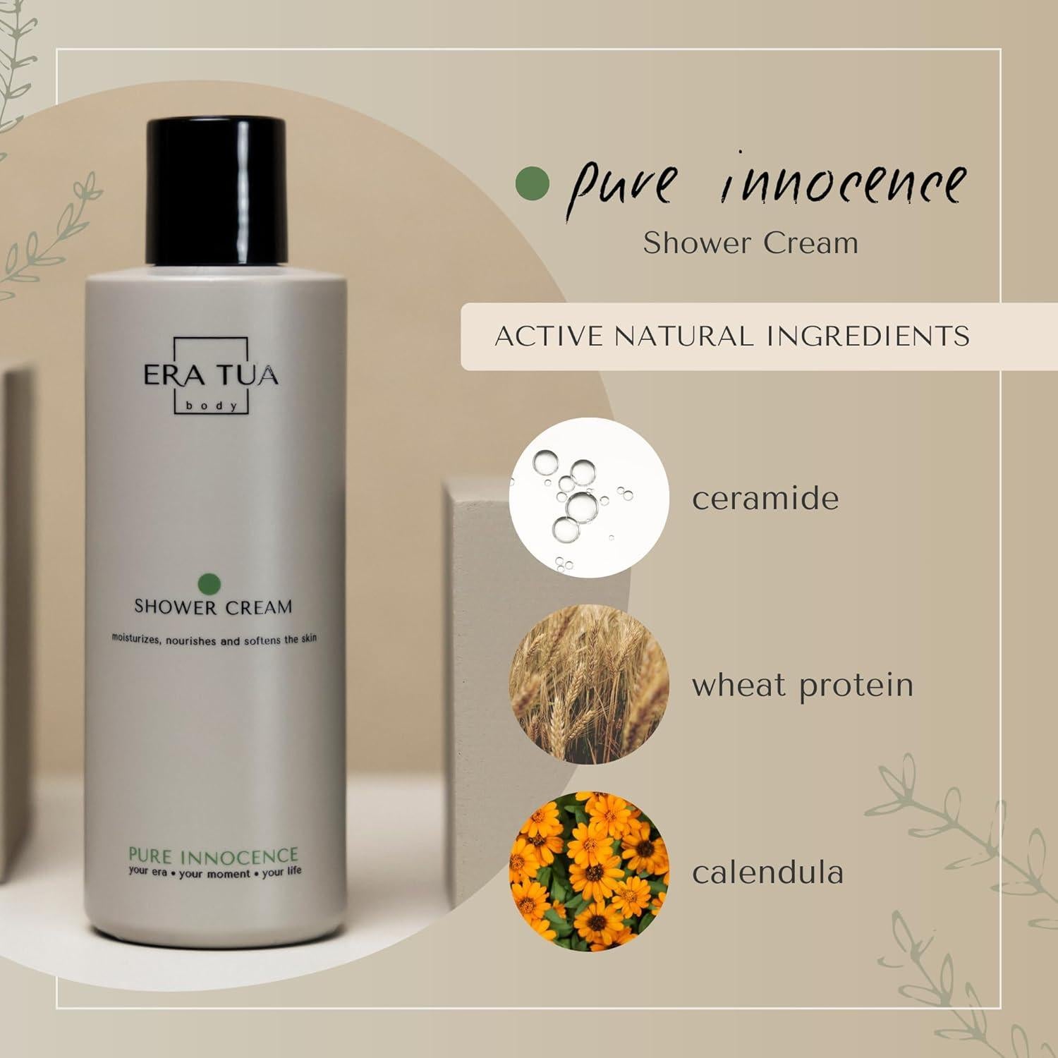 Crema de Ducha Pure Innocence Era Tua 200 ML Hidratante Floral