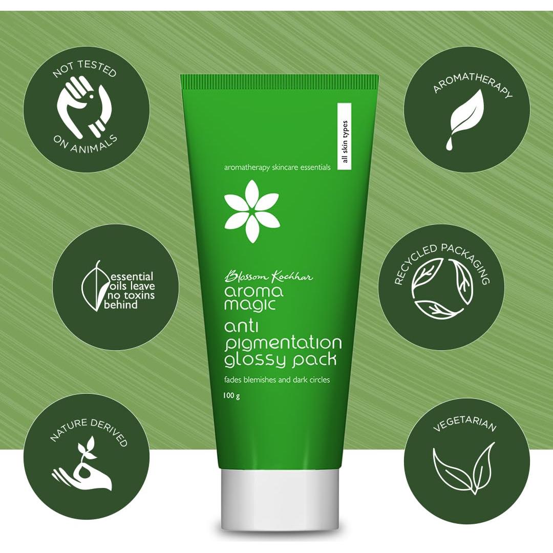 Aroma Magic Paquete Brillante Anti Pigmentación 100g - Reduce Manchas y Ojeras