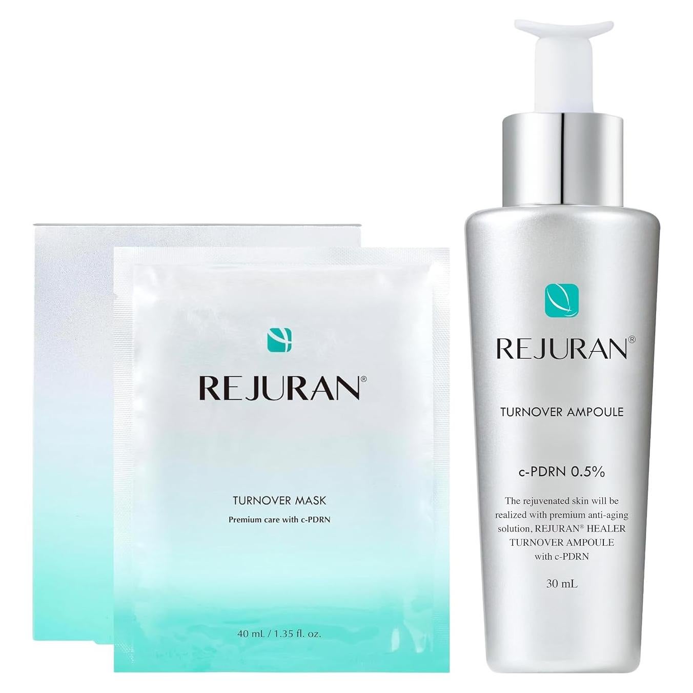 Suero Ampoule REJURAN c-PDRN 30ml + Máscara Turnover 5 Hojas