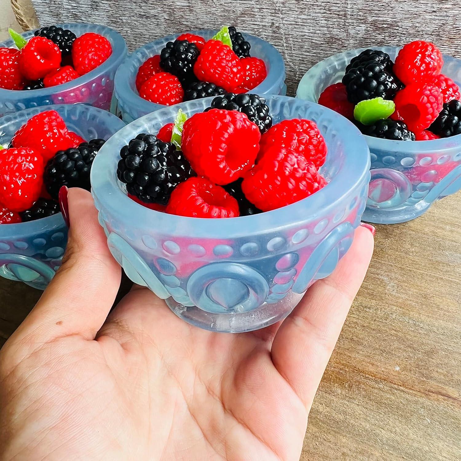 Jarrón de Jabón Hecho a Mano Frambuesa y Mora 200g