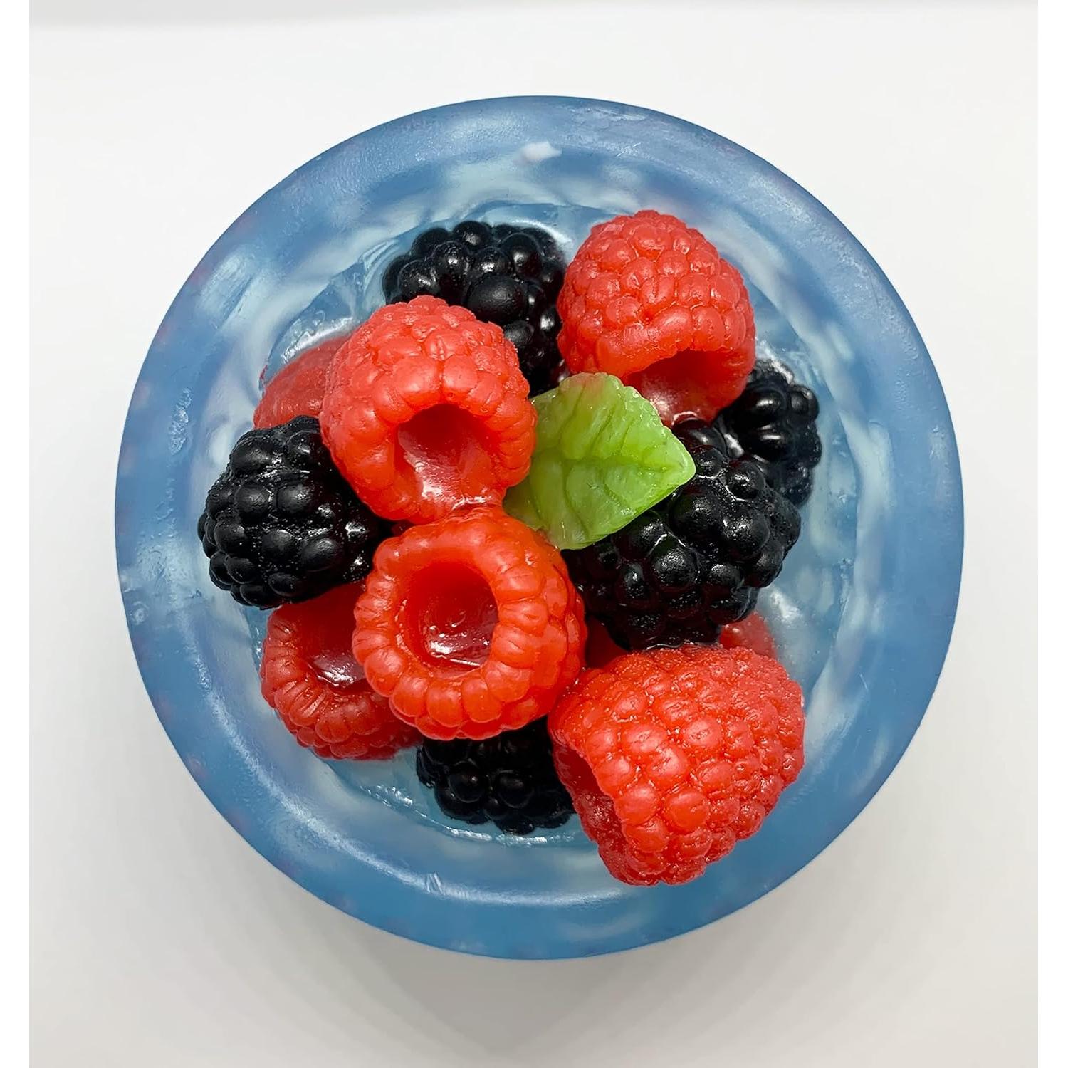 Jarrón de Jabón Hecho a Mano Frambuesa y Mora 200g