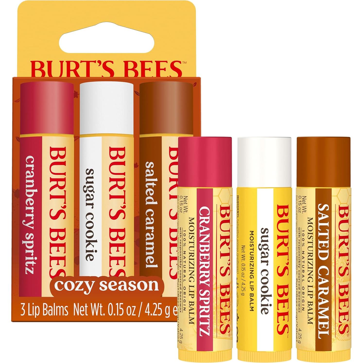Conjunto de bálsamos labiales Burt's Bees 3 sabores 4.25 g
