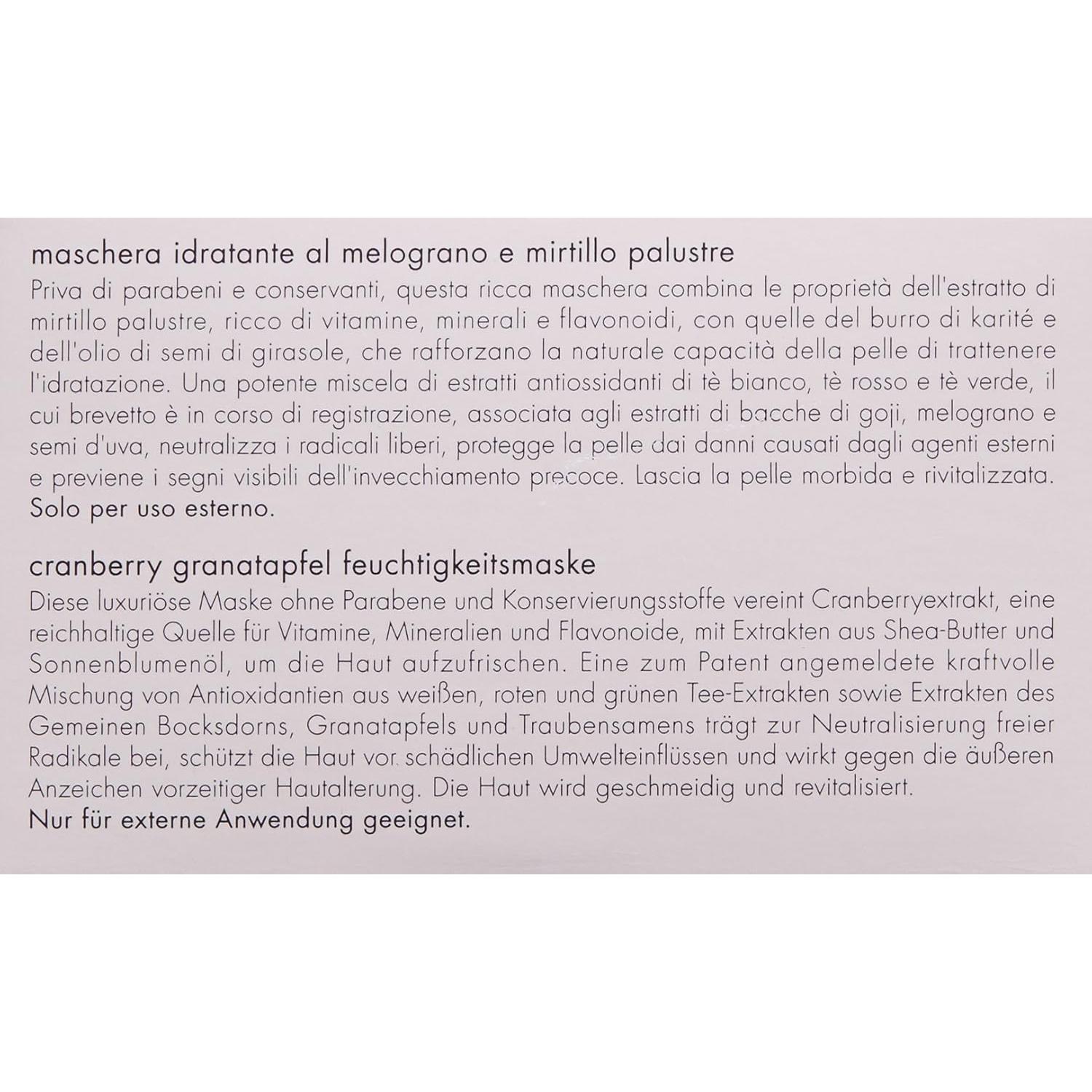 Mascarilla Hidratante Arándano y Granada June Jacobs 118 ml