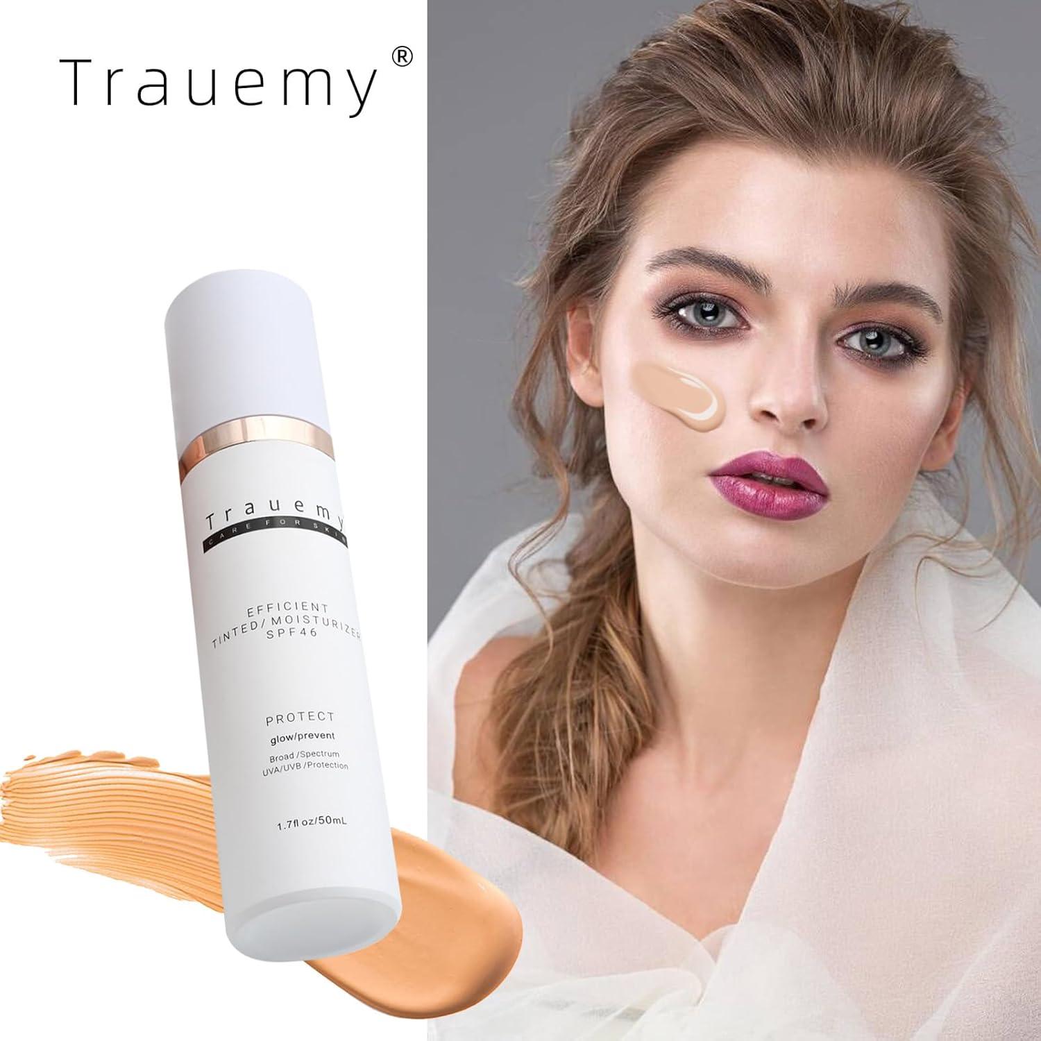 Hidratante Facial Tinte SPF 46 Trauemy - 48.2g