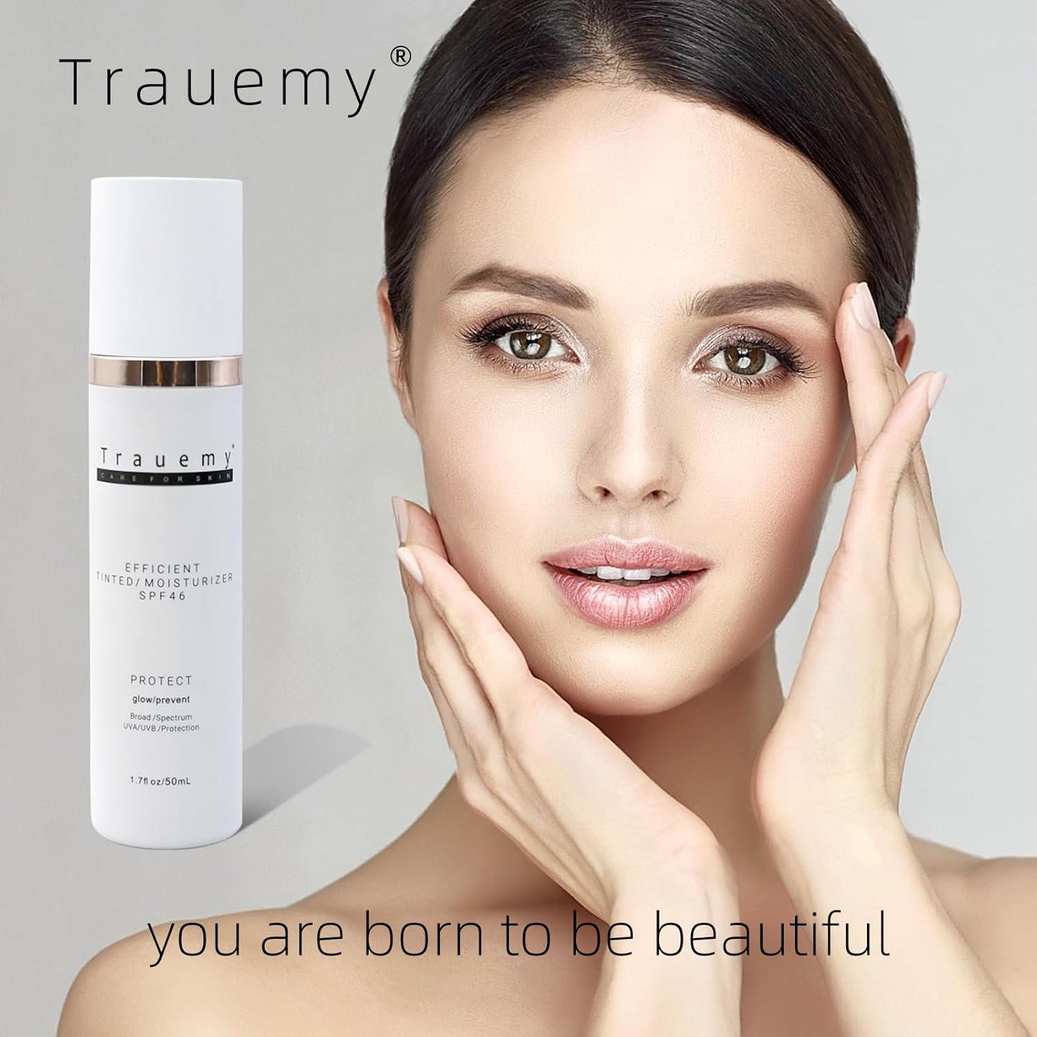 Hidratante Facial Tinte SPF 46 Trauemy - 48.2g
