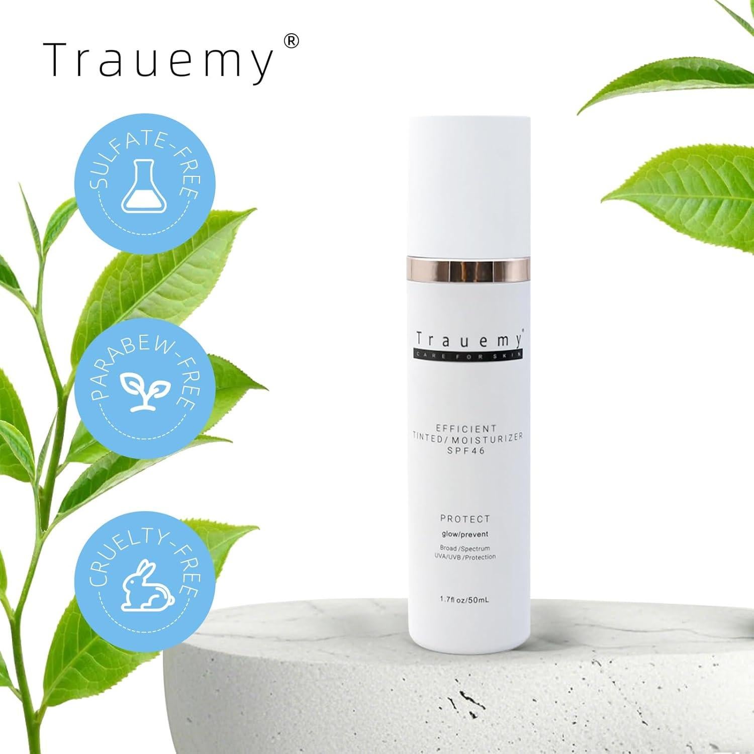 Hidratante Facial Tinte SPF 46 Trauemy - 48.2g