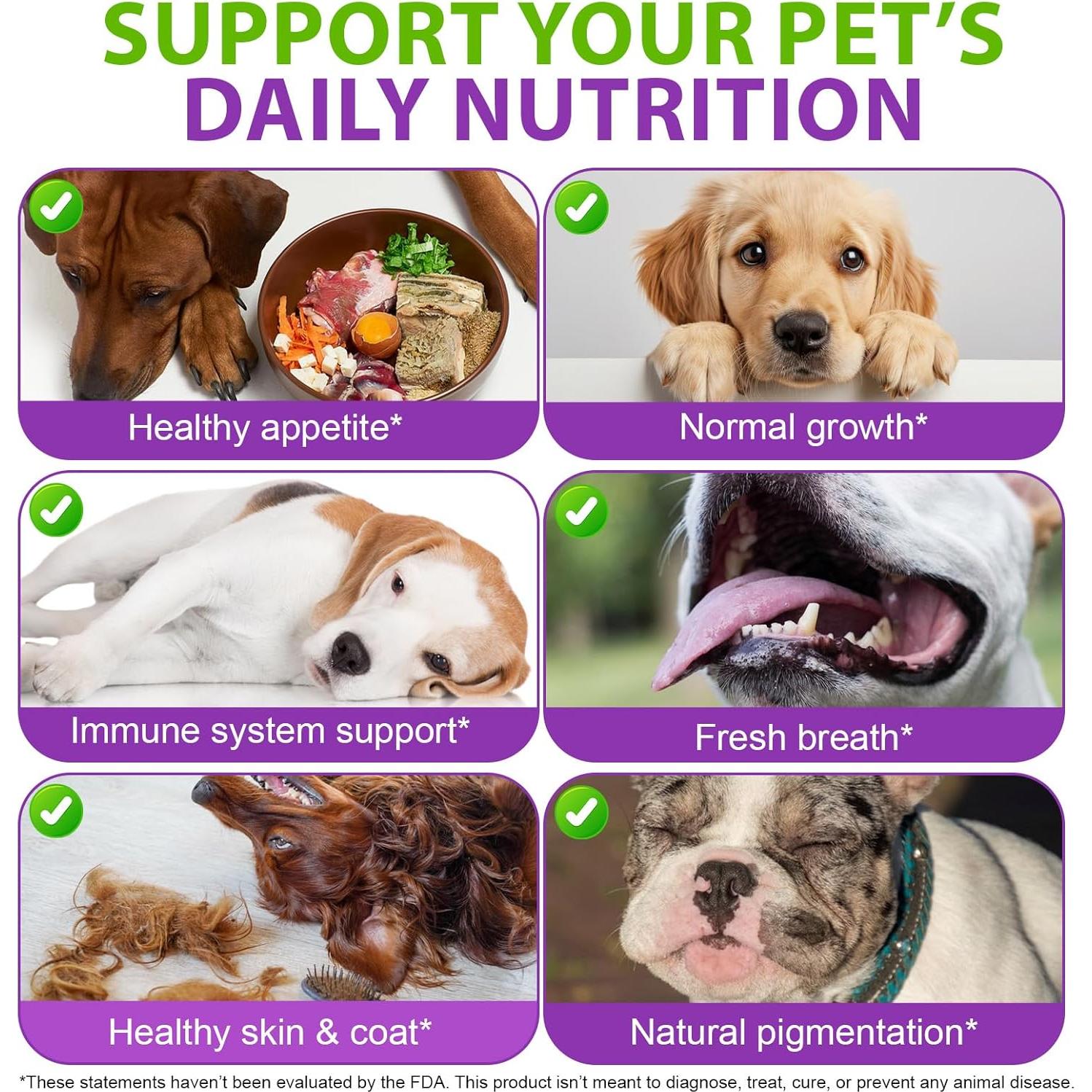 Gotas Multivitamínicas para Perros Vceeoy 15 en 1 Salud Piel Articulaciones