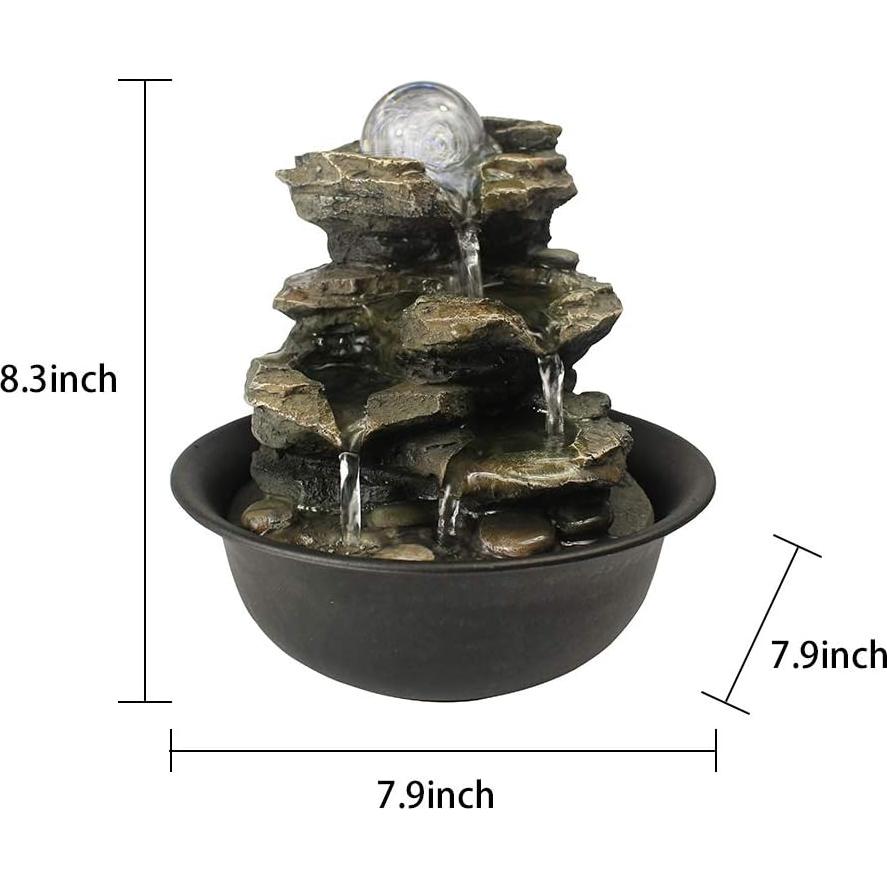 Fuente de Mesa Zen BBabe con Luz LED y Bomba Silenciosa