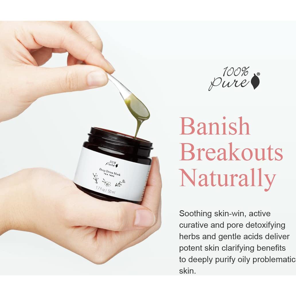 Mascarilla Facial 100% PURO Árbol de Té 48.2g - Vegana