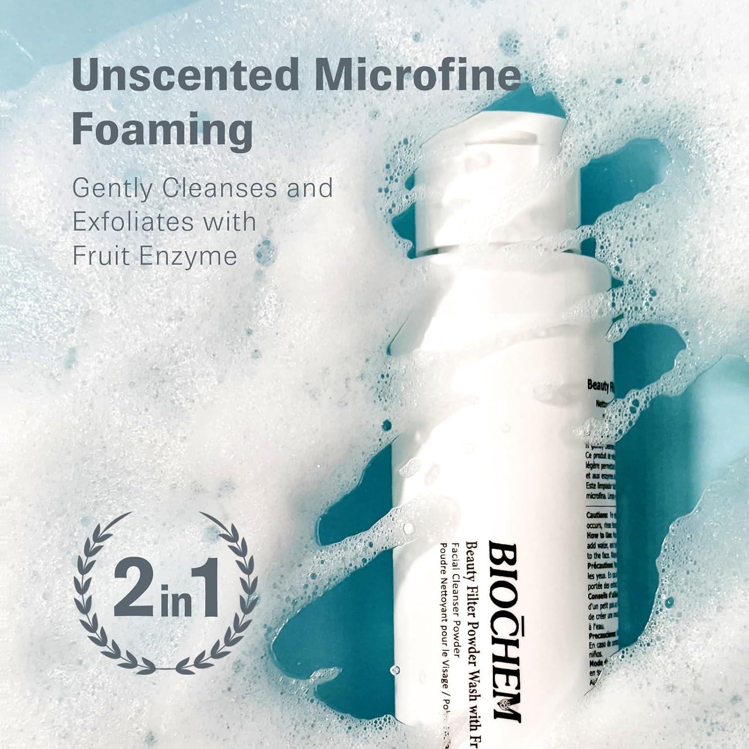 BIOCHEM Limpiador Facial en Polvo con Enzimas de Papaya y Piña 45g