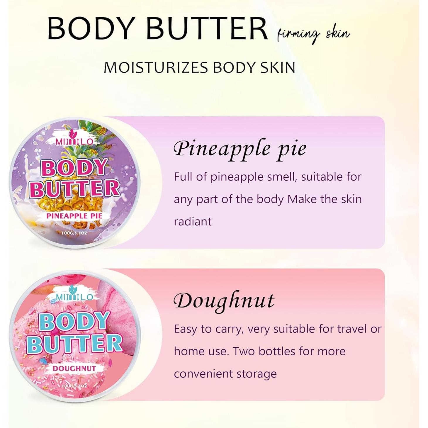 Mantequilla Corporal Body Glaze Piña 2x200g Hidratante