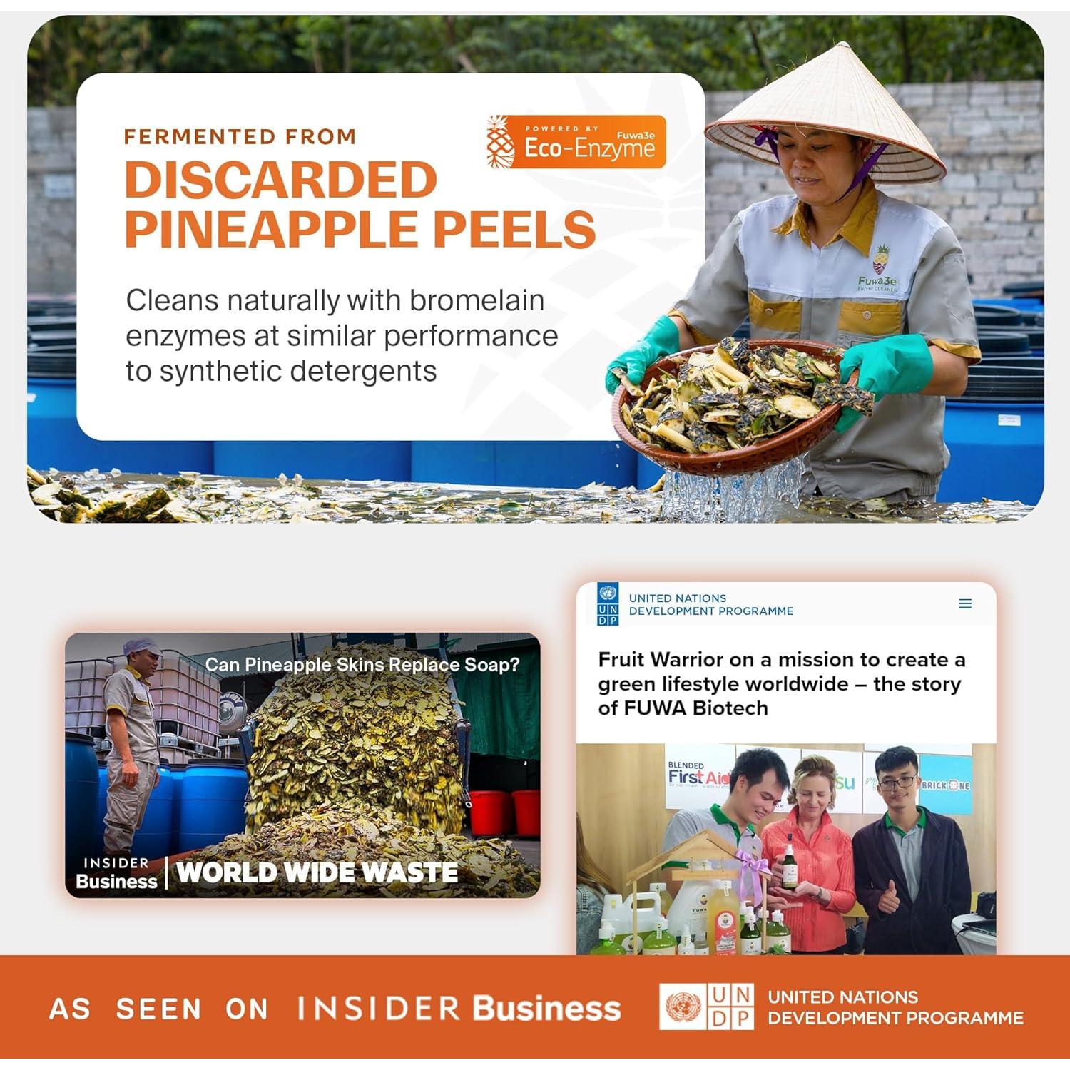 Jabón de Manos Espumoso Fuwa3e 286ml Natural Mandarina