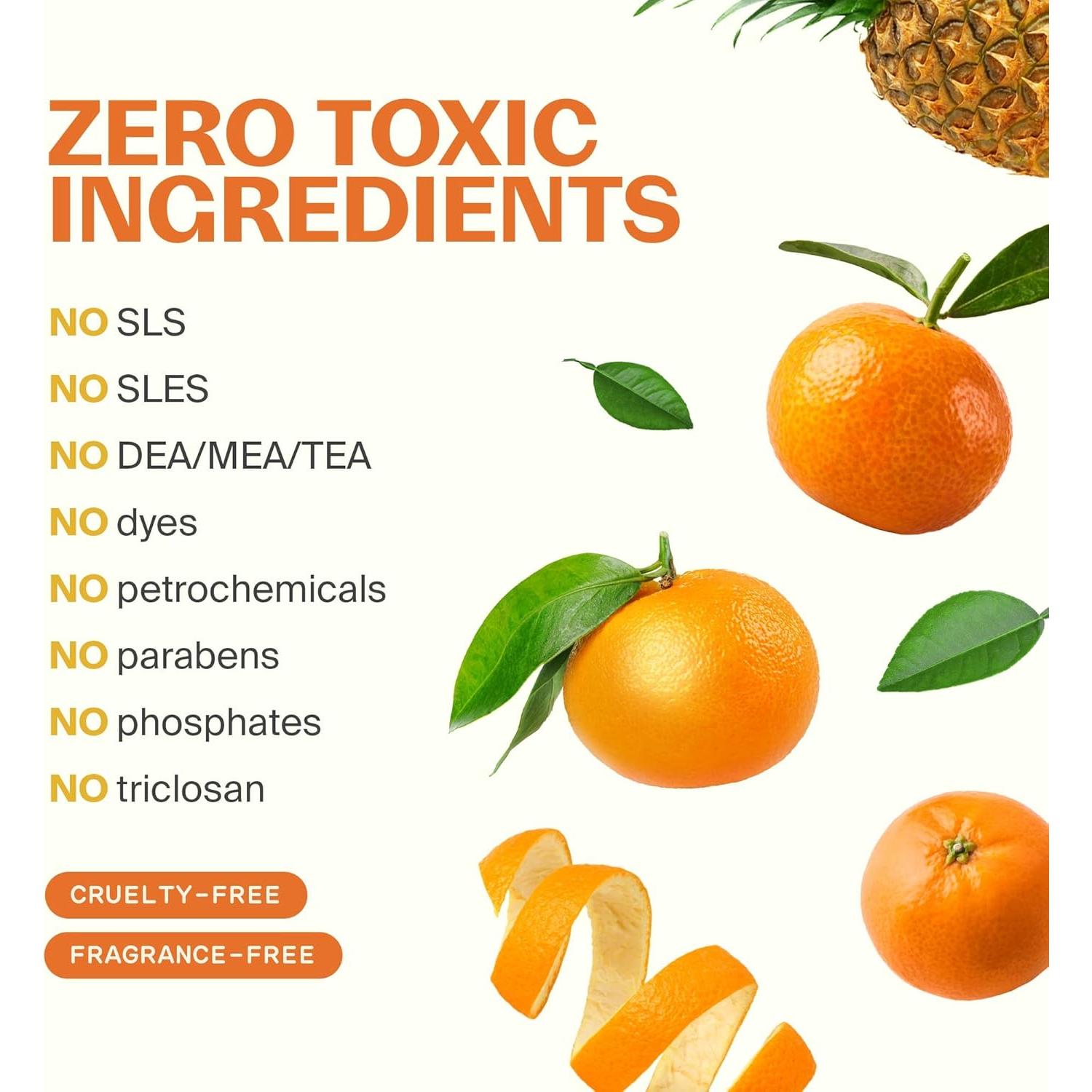 Jabón de Manos Espumoso Fuwa3e 286ml Natural Mandarina