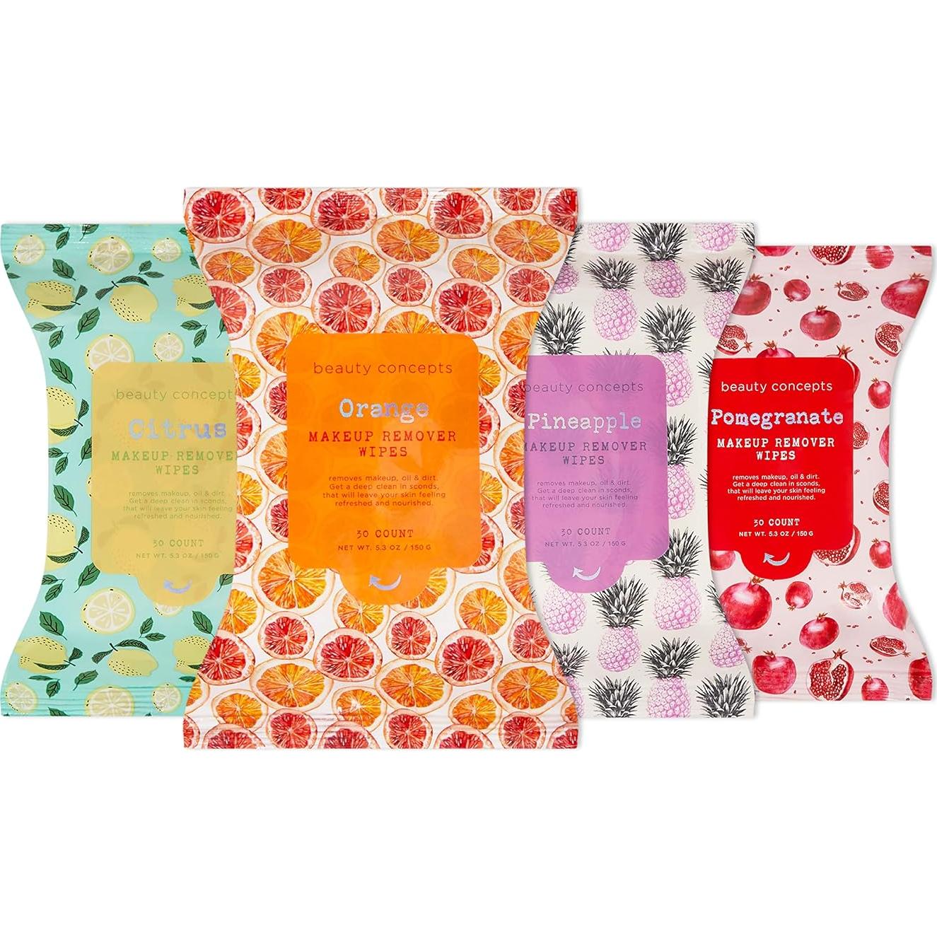 Toallitas Faciales Beauty Concepts - 120 Piezas, 4 Fragancias