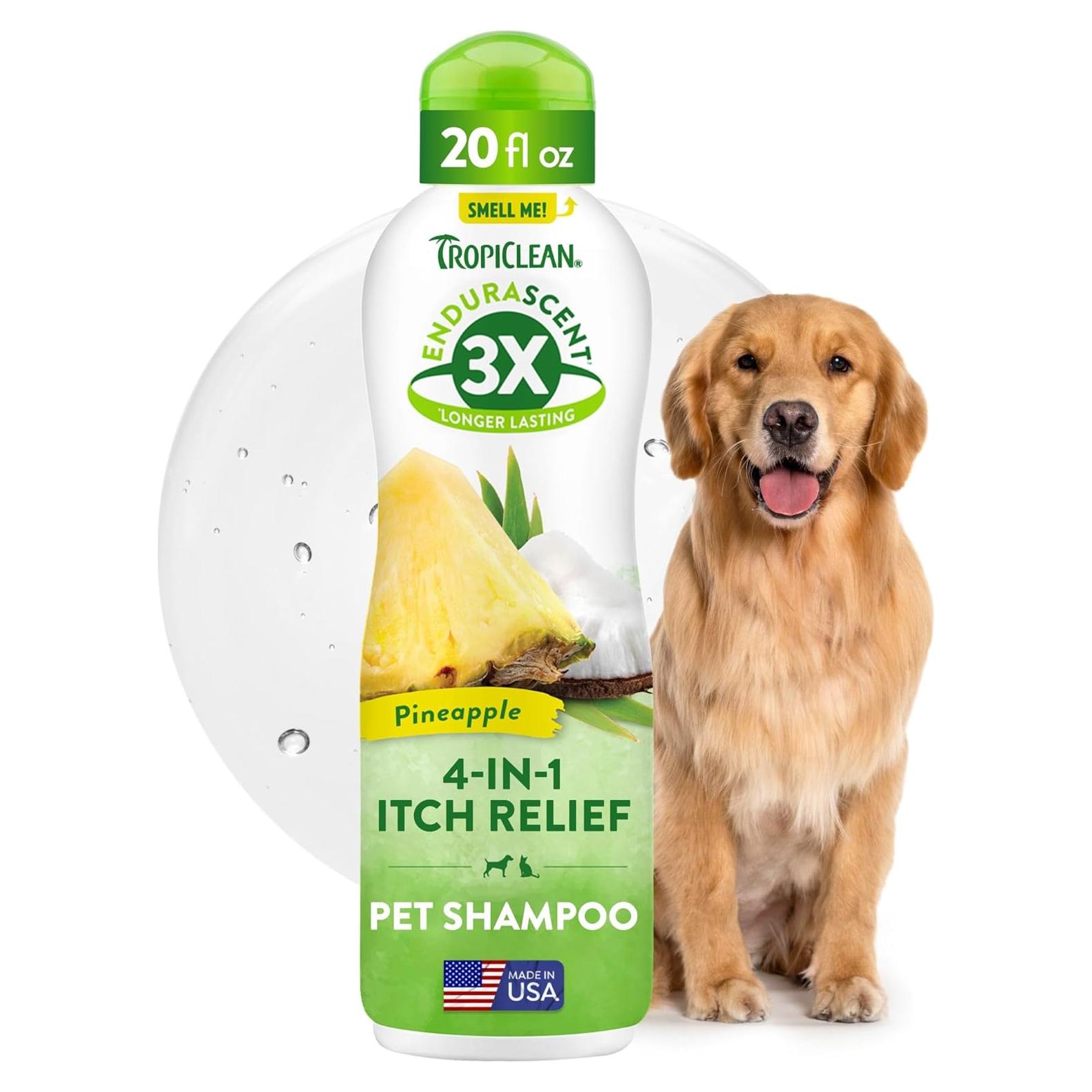 Champú para Perros TropiClean 20oz Alivio Picazón Aroma Piña