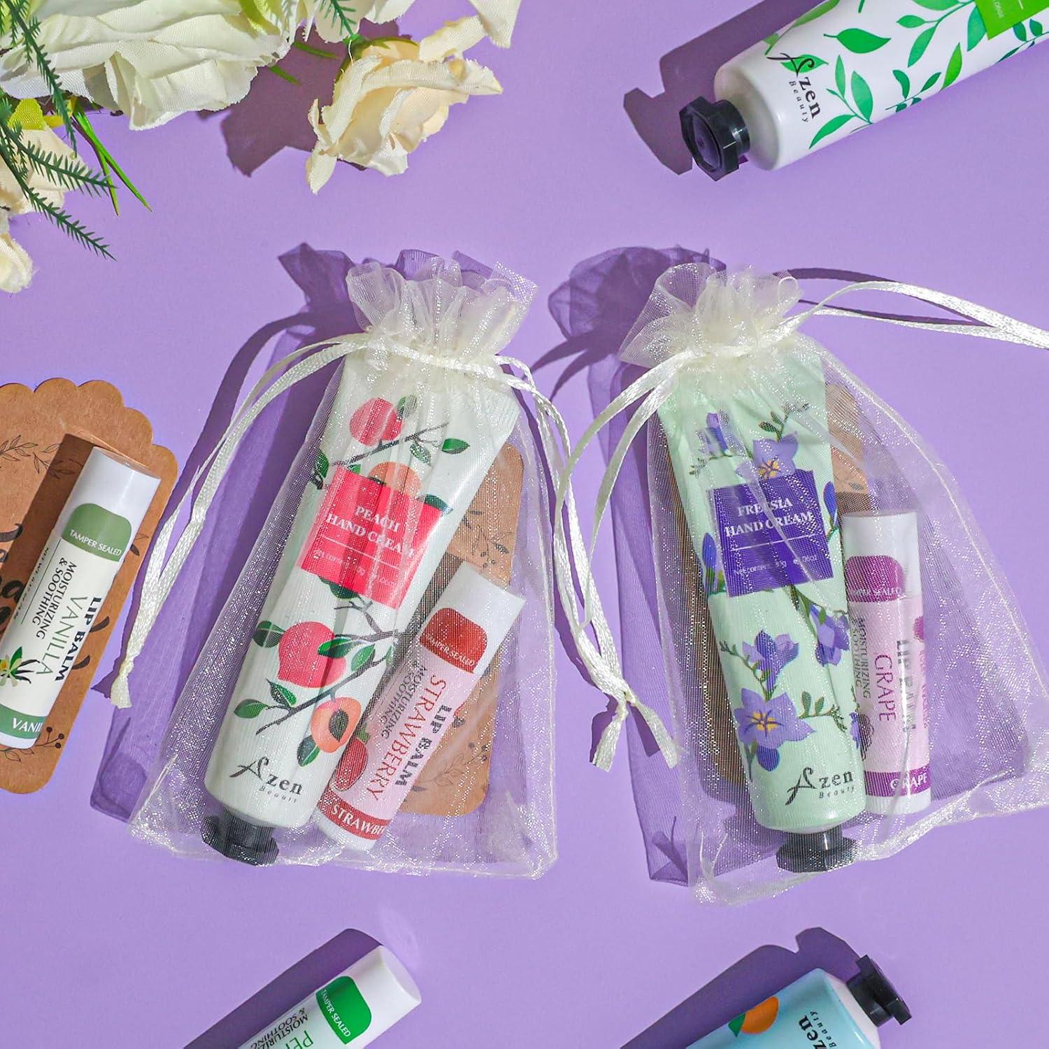 Set de Regalos AZEN 8 Juegos Crema de Manos y Bálsamo Labial