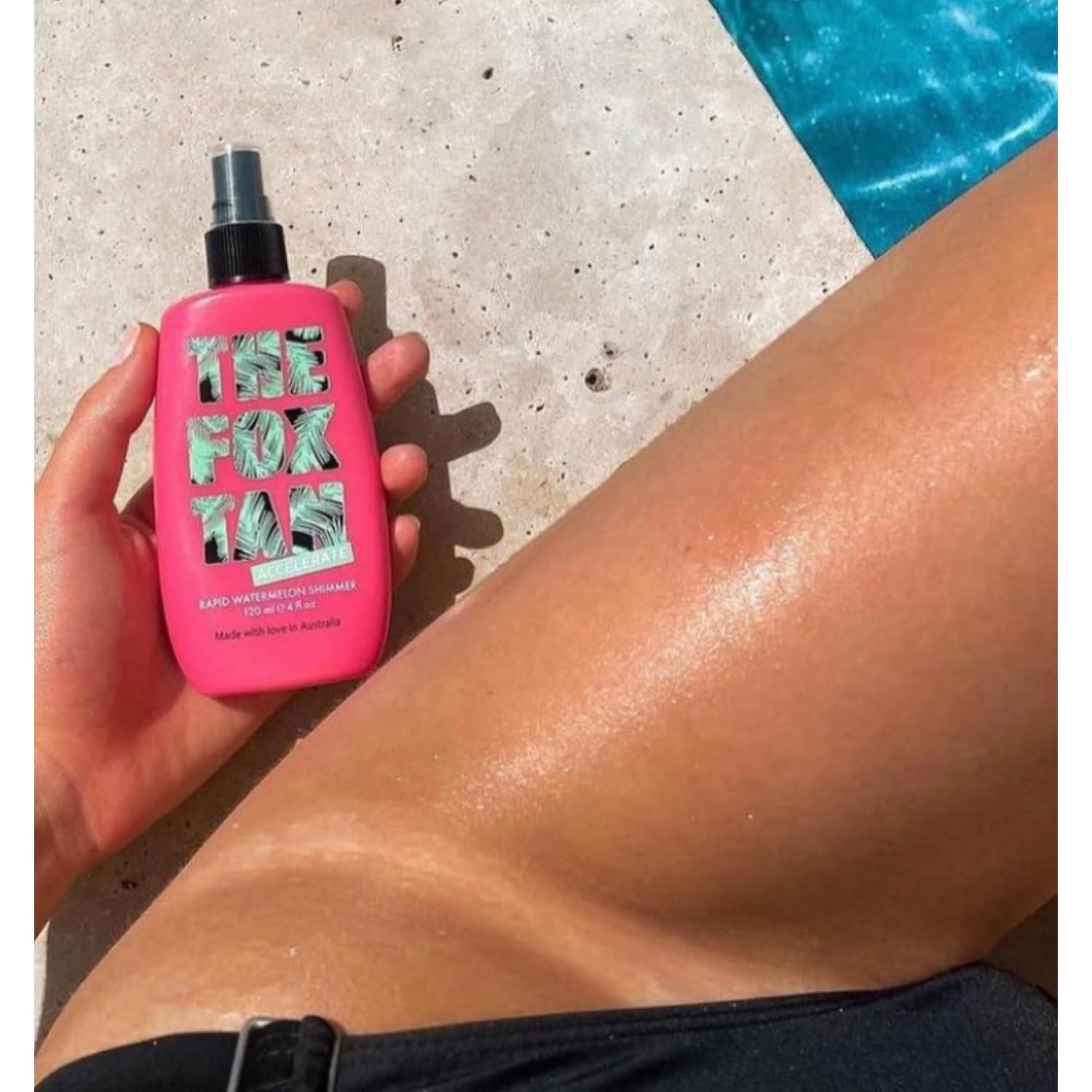 Spray Brillo Rápido de Sandía The Fox Tan 120 mL Vegano